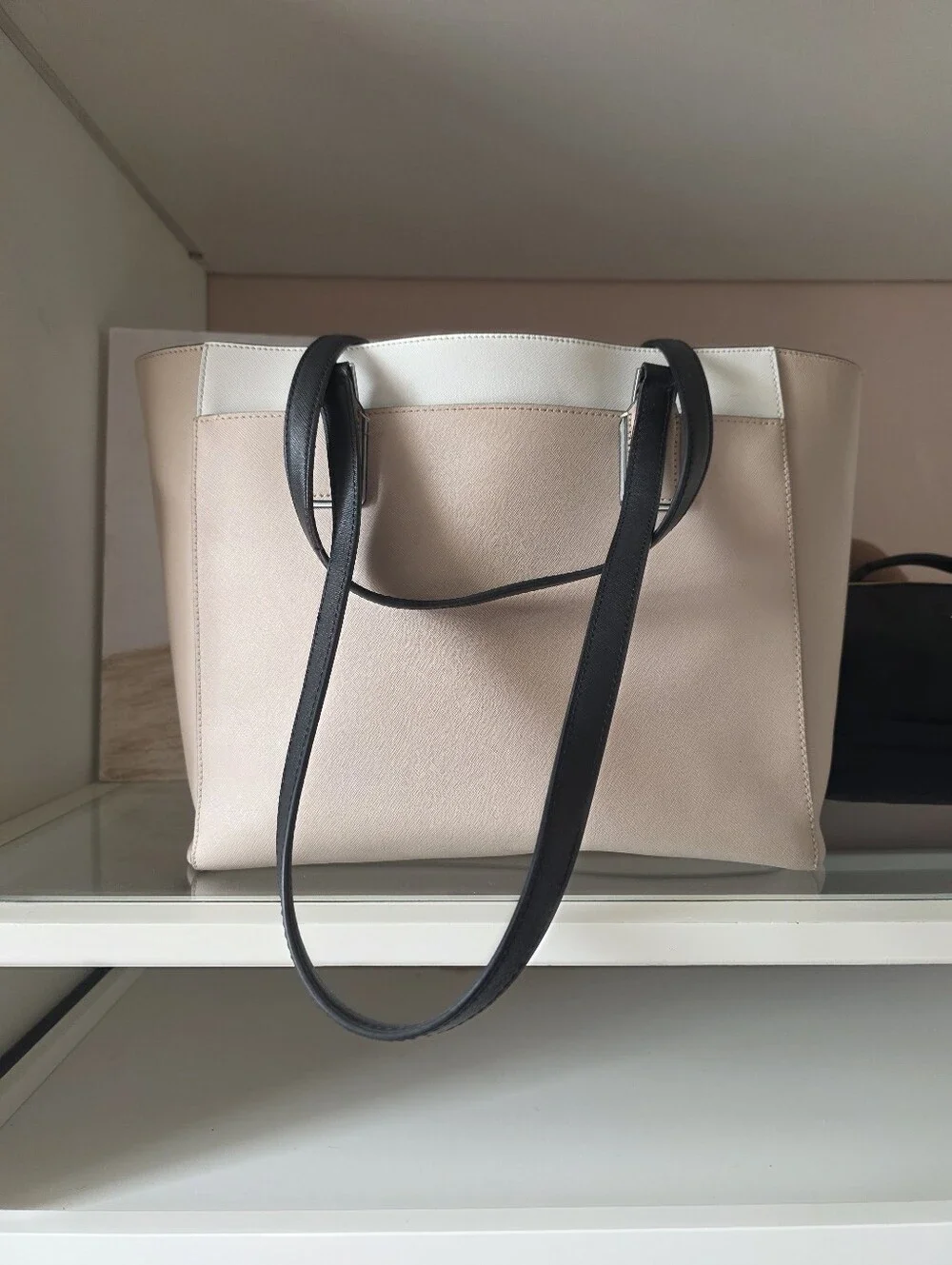 kate spade Pale Pink & Cream Structured Tote